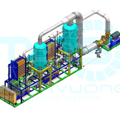 Thiết bị bay hơi plate heat exchanger MVR theo yêu cầu