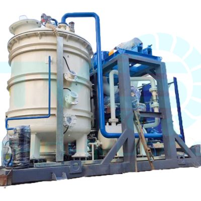 Heat pum vacuum evaporator