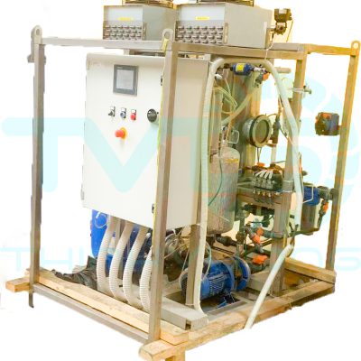 Heat pum vacuum evaporator